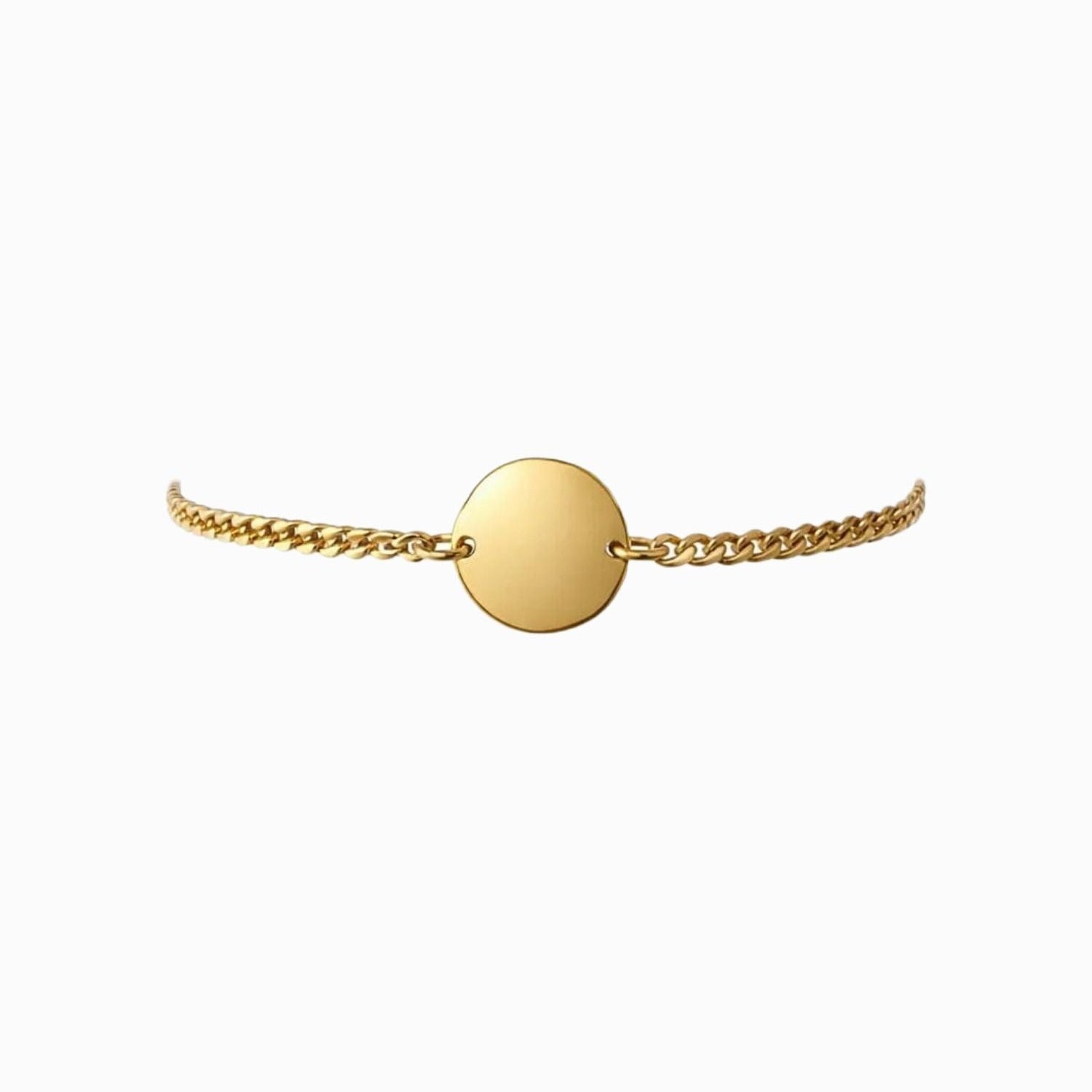 Pulsera medalla dorada