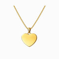 Collar corazón dorado