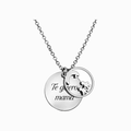 Collar medalla doble