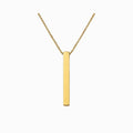 Collar obelisco dorado