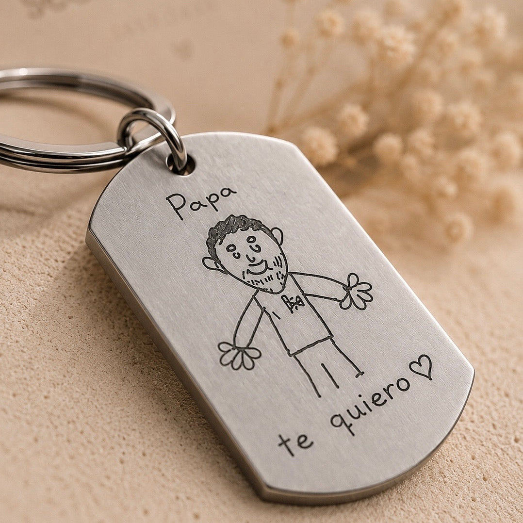 Llavero placa