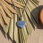 Collar corazón plateado