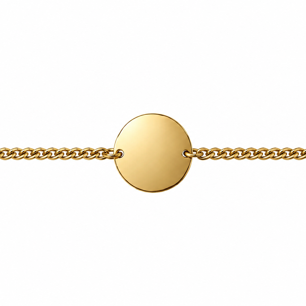 Pulsera medalla dorada