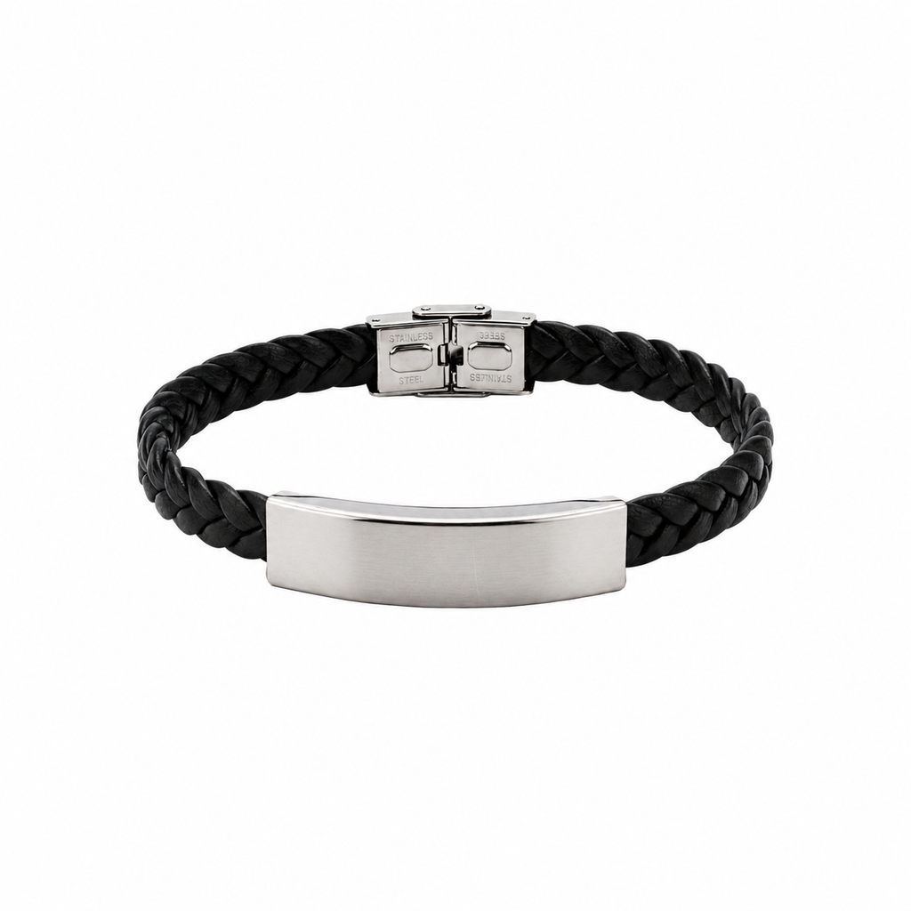 Pulsera cuero ancha