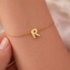 Pulsera letra bubble