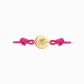 Pulsera de tela dorada