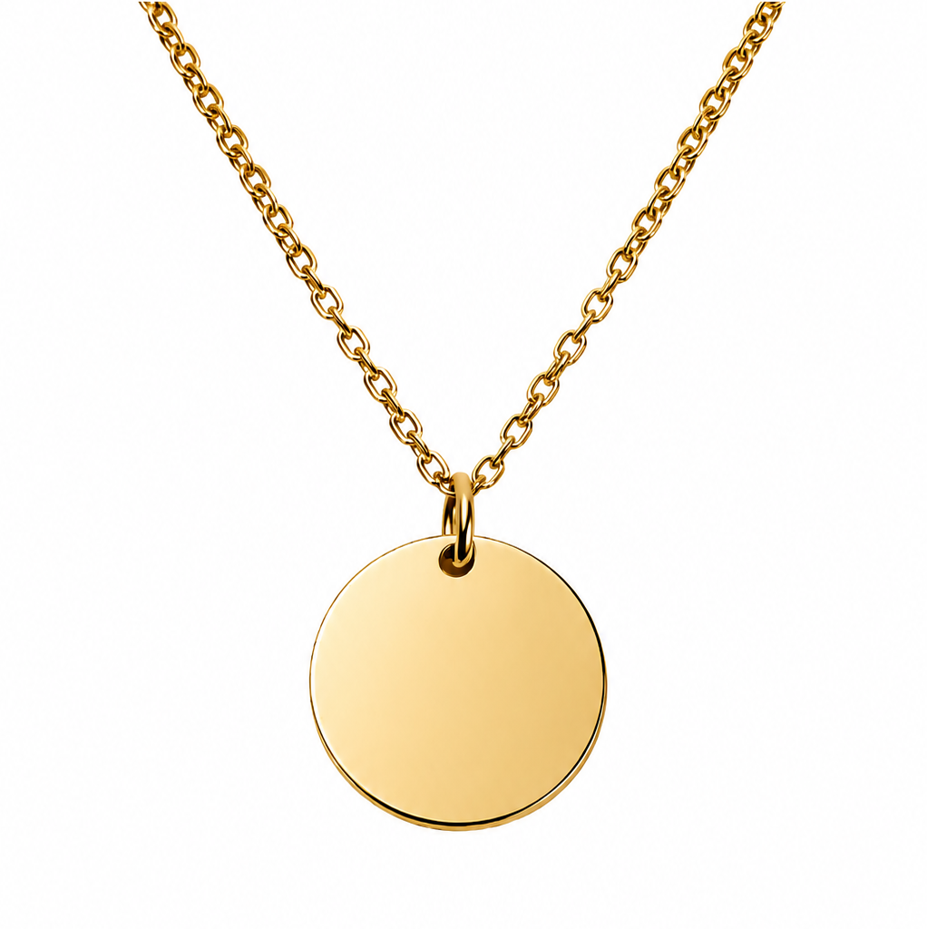 Collar medalla dorada