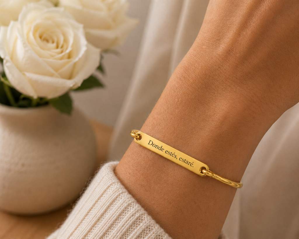 Brazalete cerrado dorado