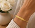 Brazalete cerrado dorado