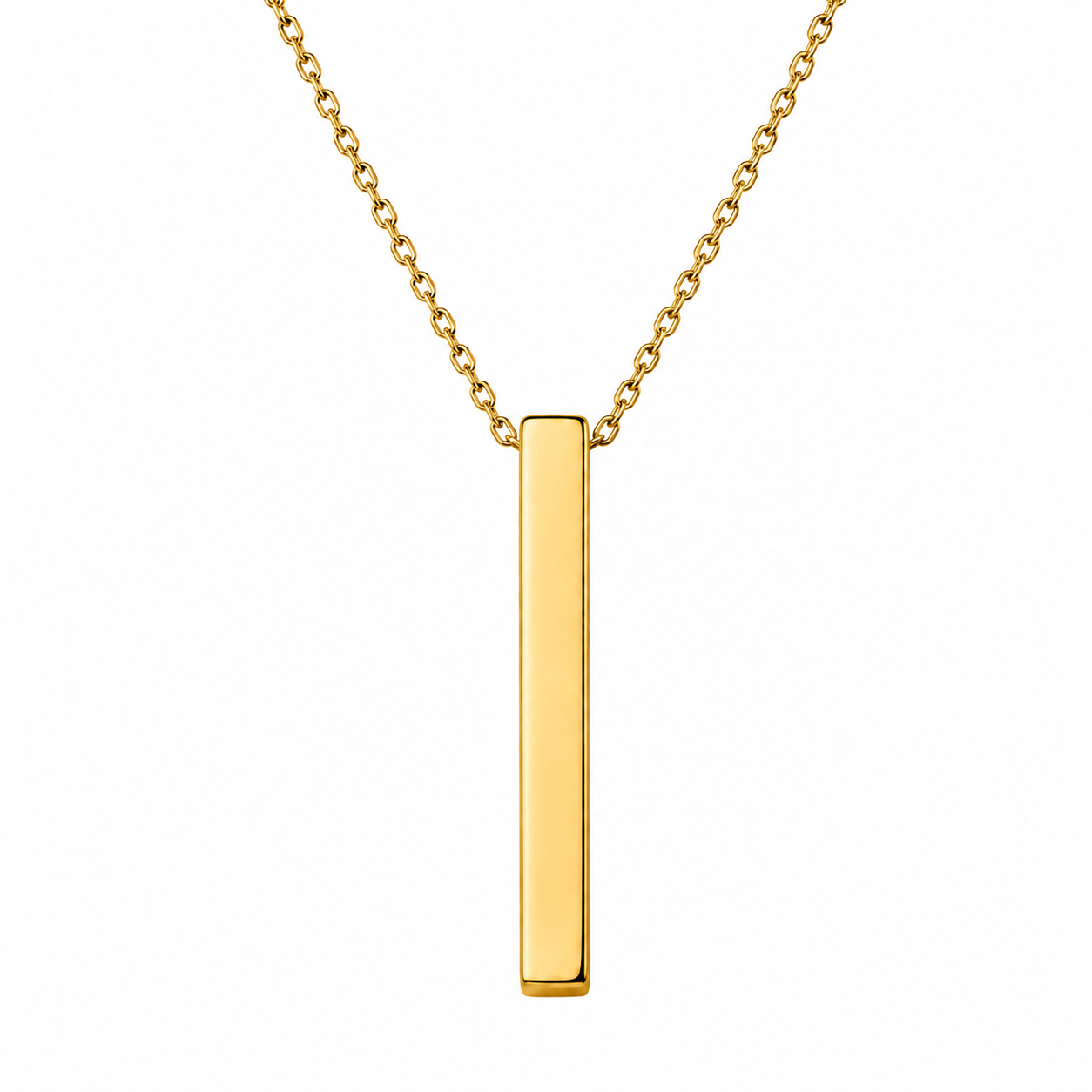 Collar obelisco dorado