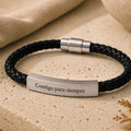 Pulsera cuero circular
