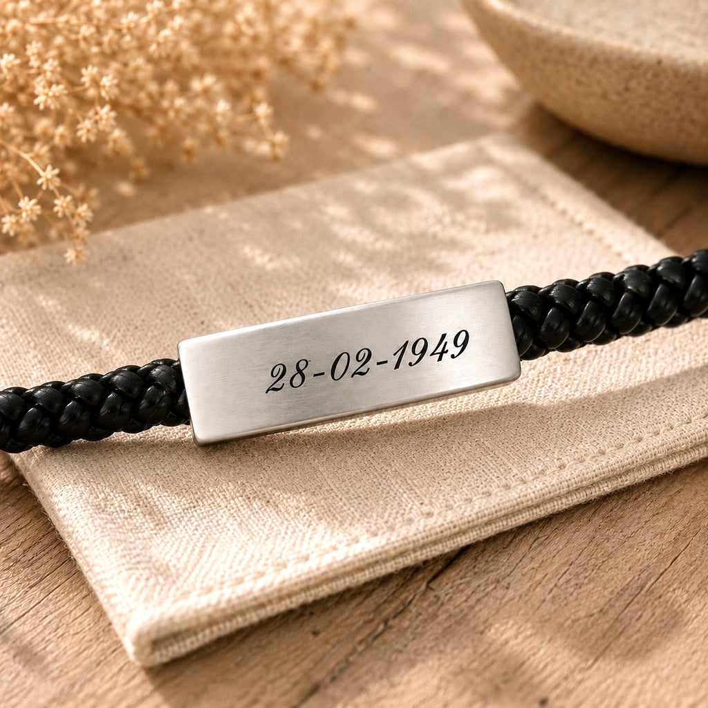 Pulsera cuero circular