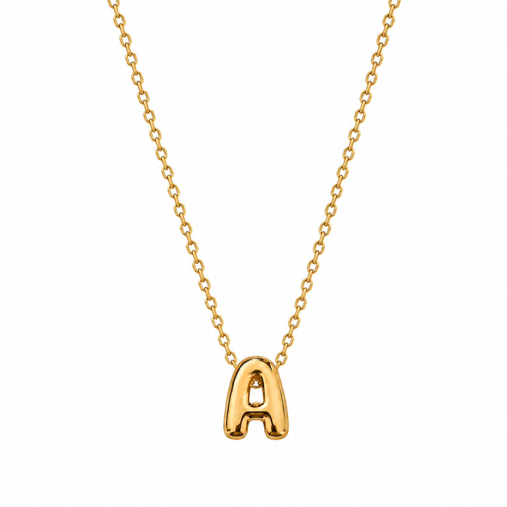 Collar letra bubble