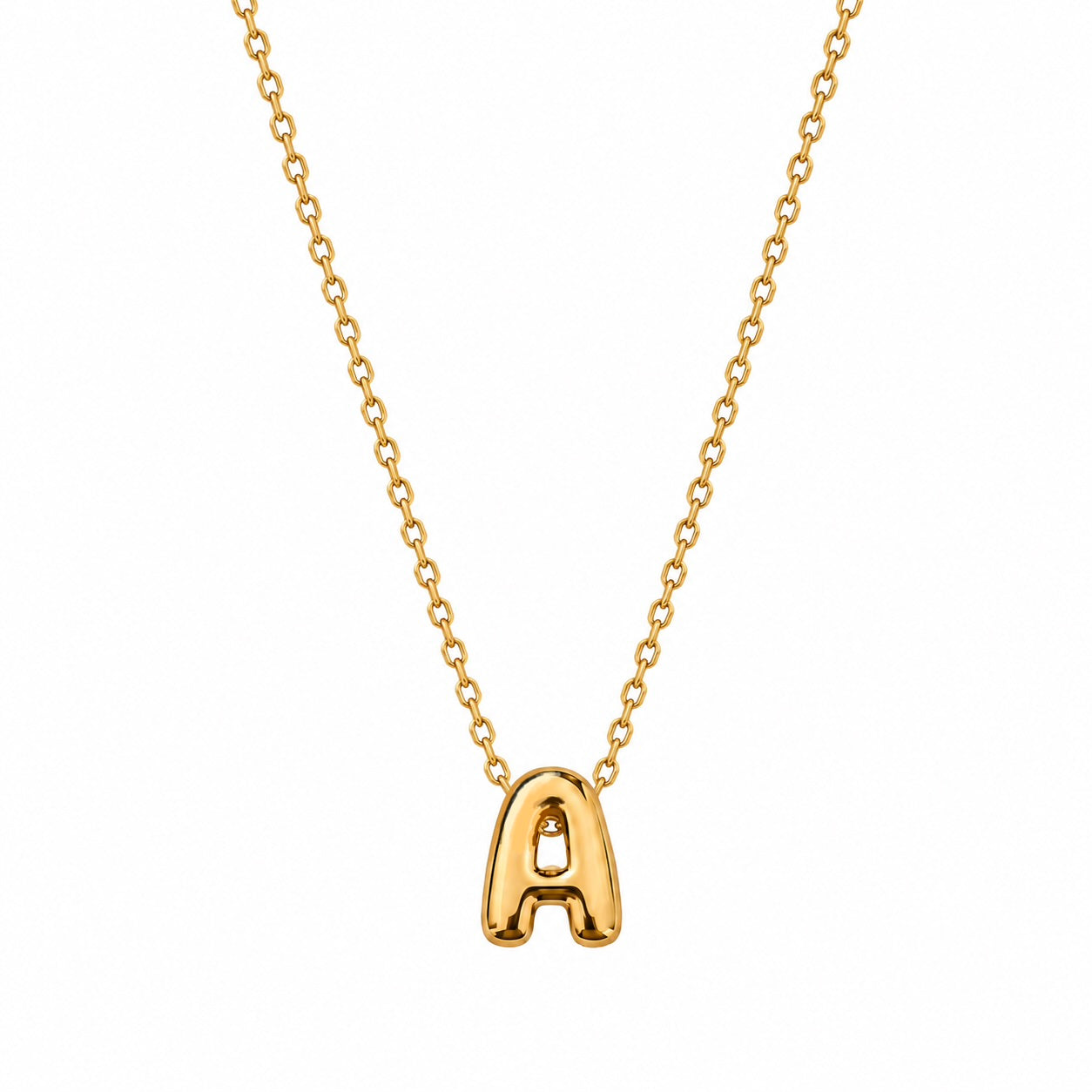 Collar letra bubble