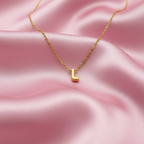 Collar letra bubble