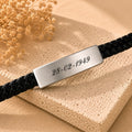 Pulsera cuero ancha